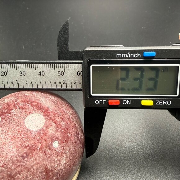 Natural Strawberry Quartz Sphere Stone Orb Healing Crystal 59.2mm 296g - Picture 5 of 7